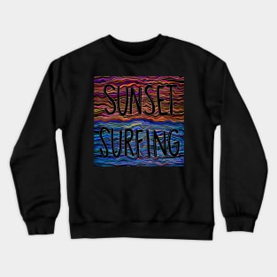 Sunset Surfing Crewneck Sweatshirt